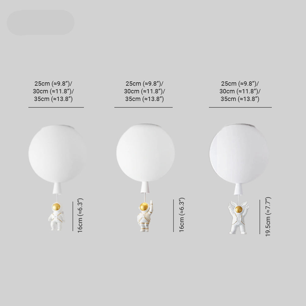 AstralGlow - Acryl plafondlamp met maan en astronaut