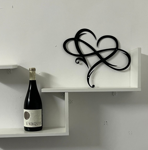 HeartForge - Metalen muurornament met hartmotief
