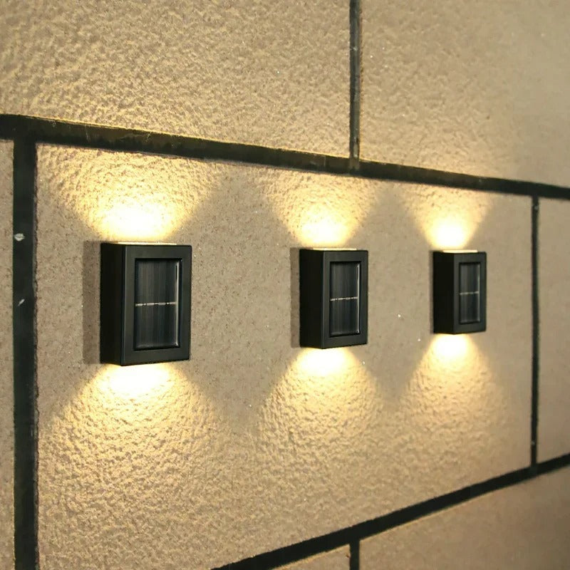 IllumaVista - Luxe & Draadloze Zonne-energie LED Wandlampen