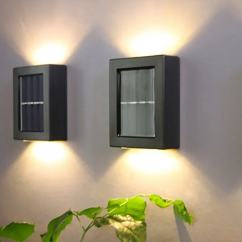 IllumaVista - Luxe & Draadloze Zonne-energie LED Wandlampen