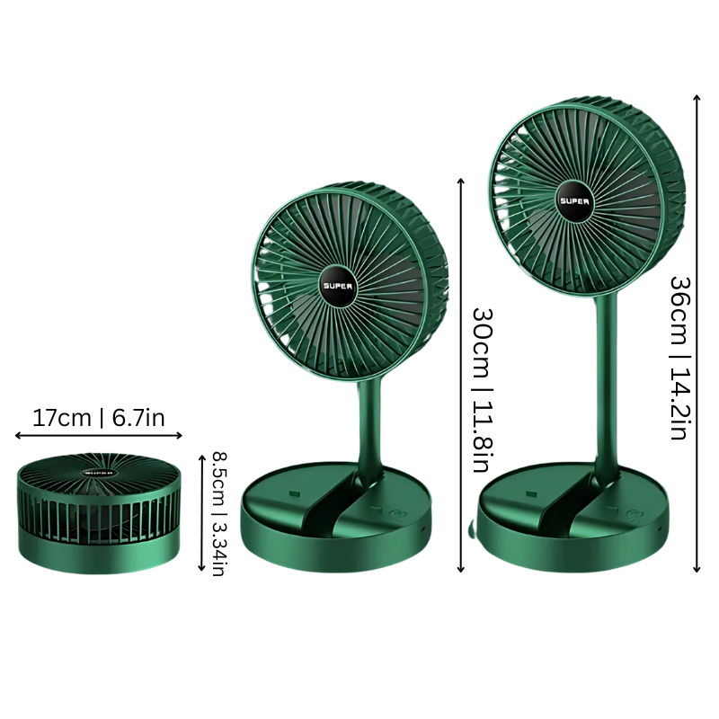 Breezelent - Draagbare en stille USB-ventilator