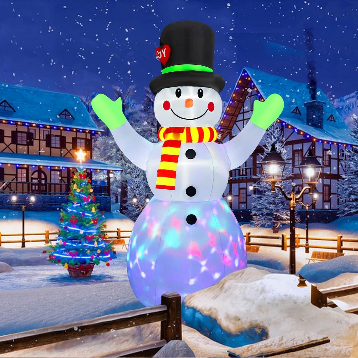 SnowLume - Opblaasbare kerstdecoratie met LED verlichting