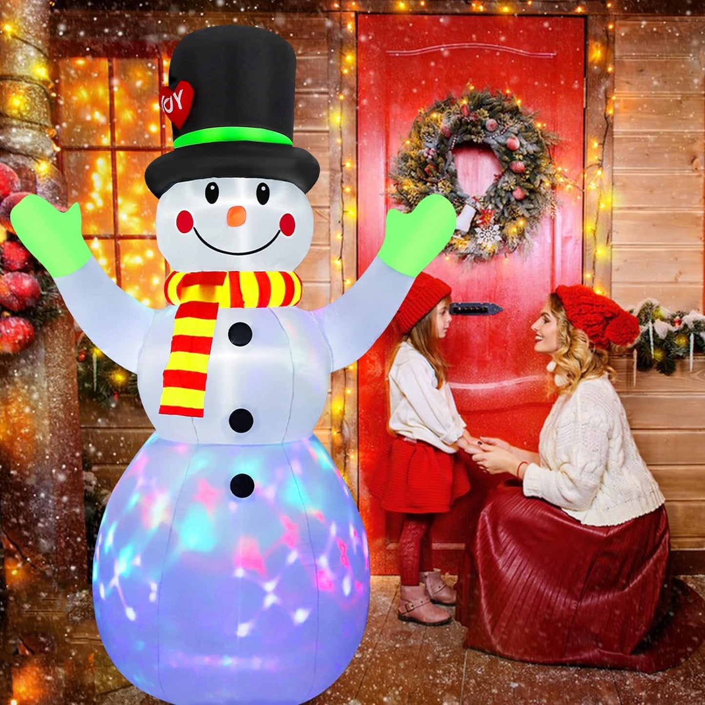 SnowLume - Opblaasbare kerstdecoratie met LED verlichting