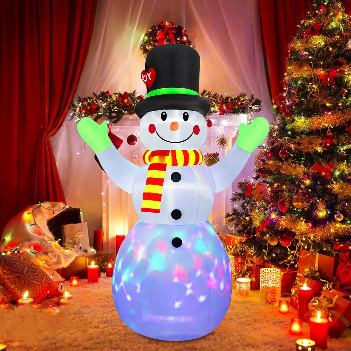 SnowLume - Opblaasbare kerstdecoratie met LED verlichting