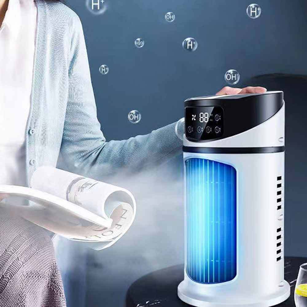 PolarAir - Compacte persoonlijke luchtkoeler met LED verlichting