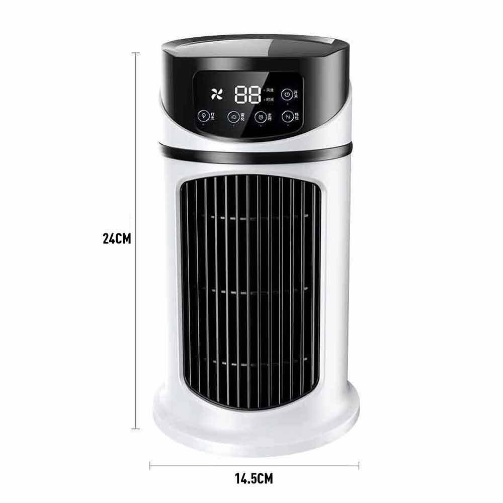 PolarAir - Compacte persoonlijke luchtkoeler met LED verlichting