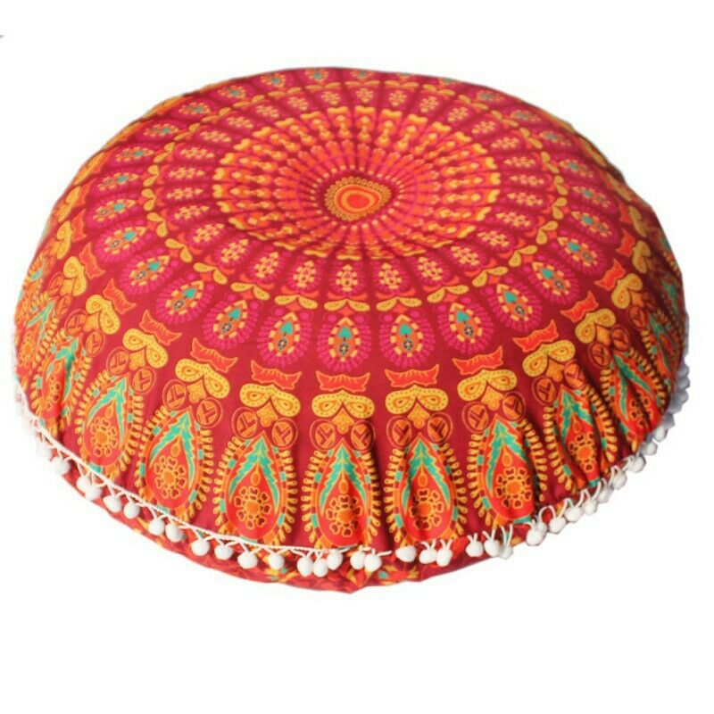 CalmCircle - Luxe & Elegante Meditatiekussen met Indisch Mandala-patroon