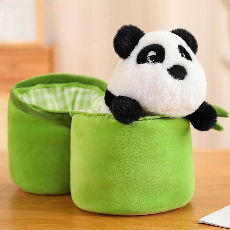 HuggiPanda - Panda Kussen Zacht, decoratief en draagbaar