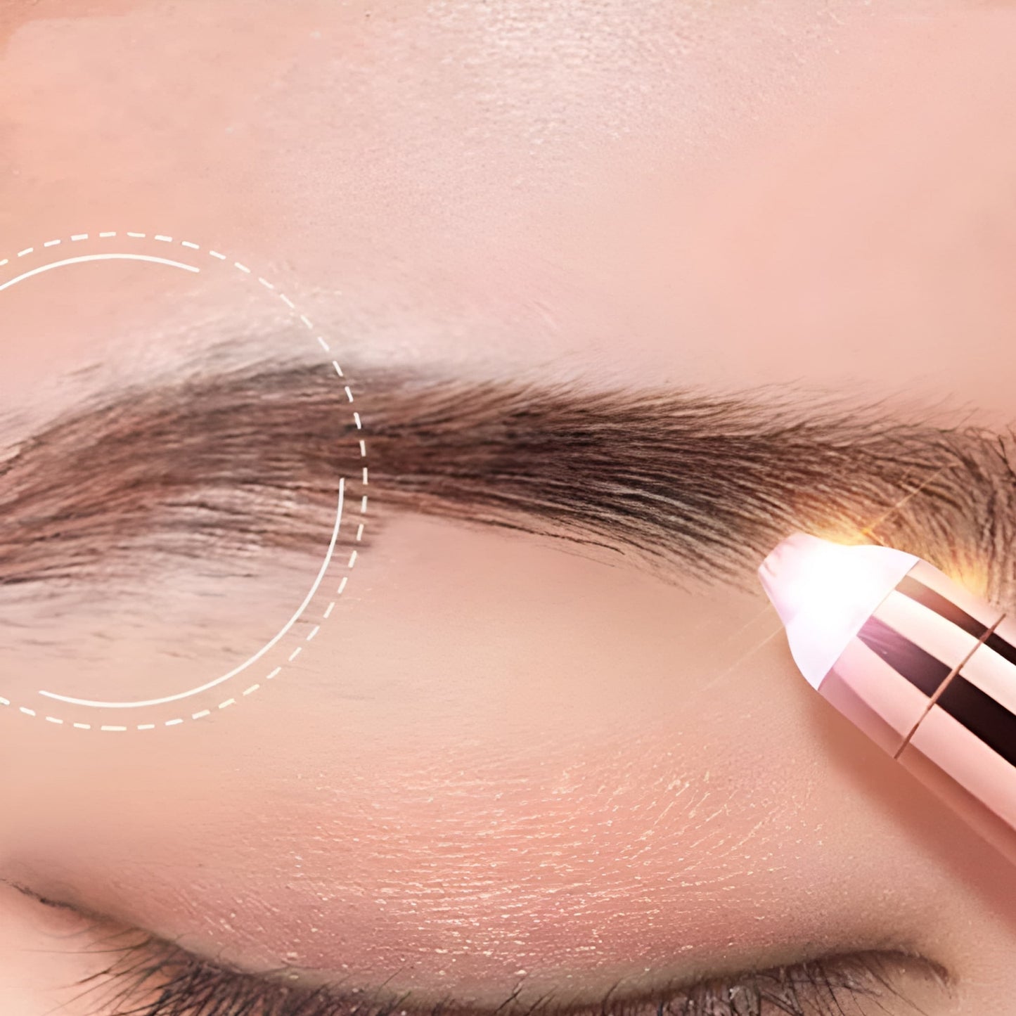 PrecisionBrow - Pijnloze precisie wenkbrauwtrimmer met LED