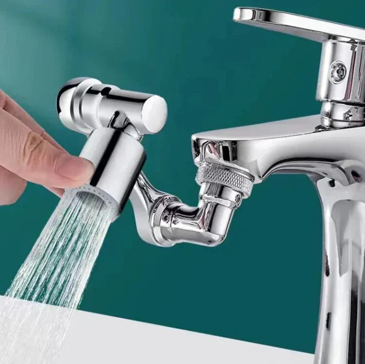 PureFlowX - Draaibaar 1080° kraanverlengstuk met twee waterstraalstanden