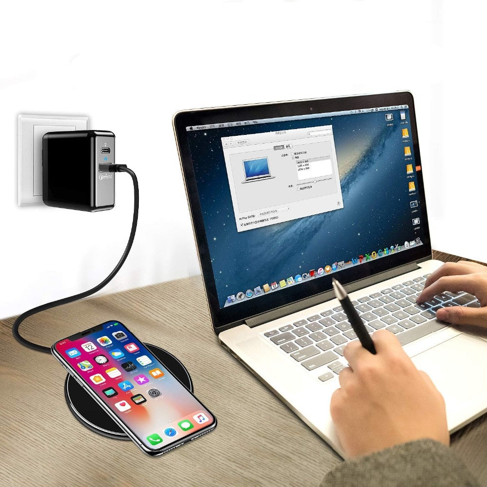 PowerPad - Snelle 30W draadloze oplaadpad