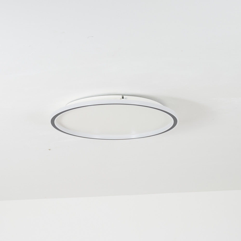 SleekAura | Moderne Ronde LED Plafondlamp Metaal/Acryl Zwart/Wit Slaapkamer/Eetkamer/Woonkamer