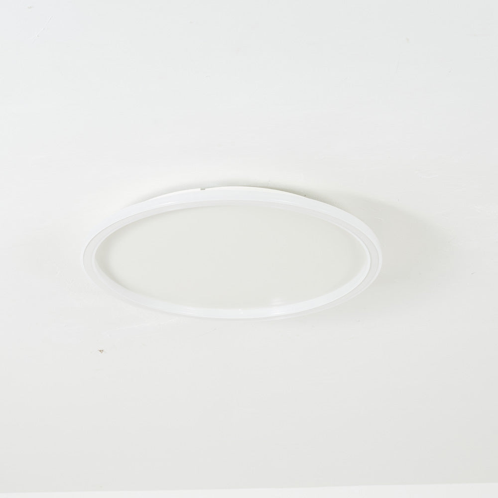 SleekAura | Moderne Ronde LED Plafondlamp Metaal/Acryl Zwart/Wit Slaapkamer/Eetkamer/Woonkamer