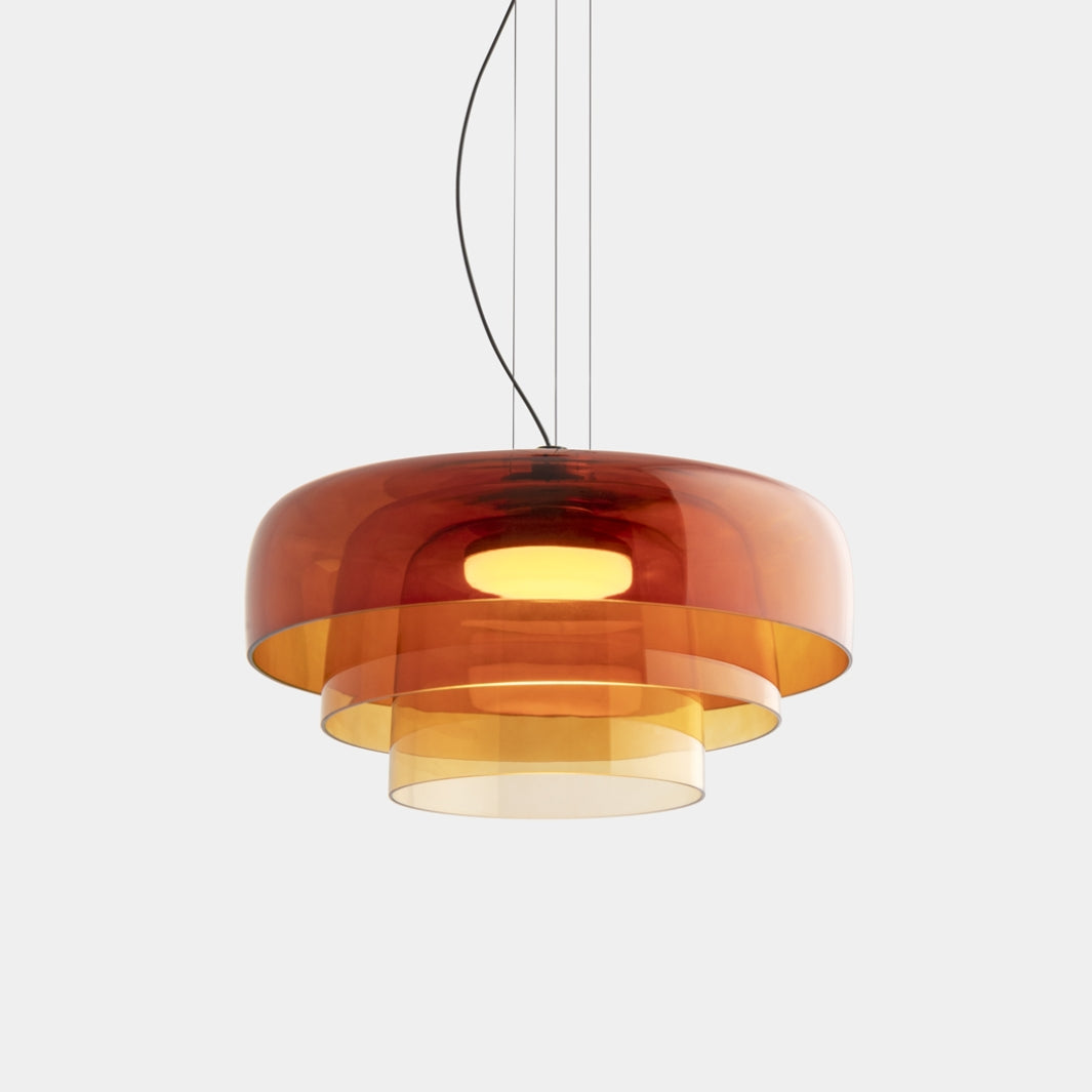 EvoGlow - Hanglamp van noors glas