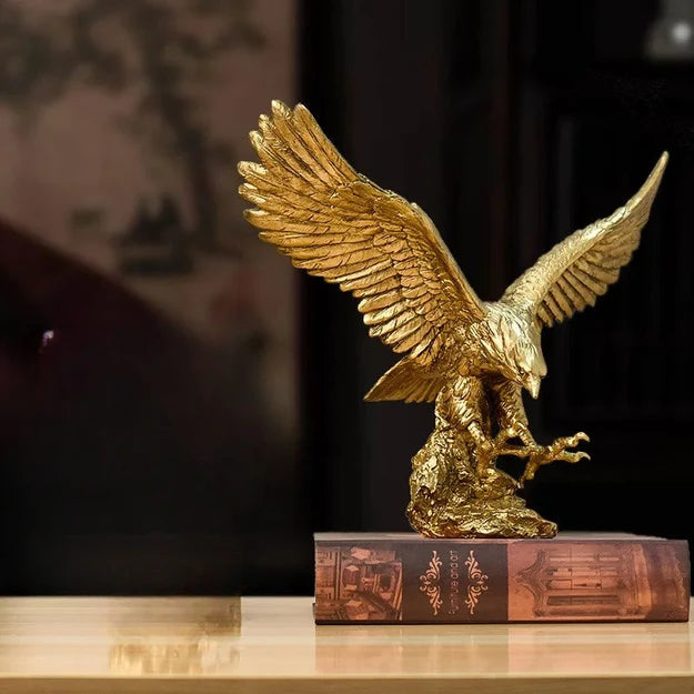 EagleCraft - Majestic gouden adelaar sculptuur voor elegantie