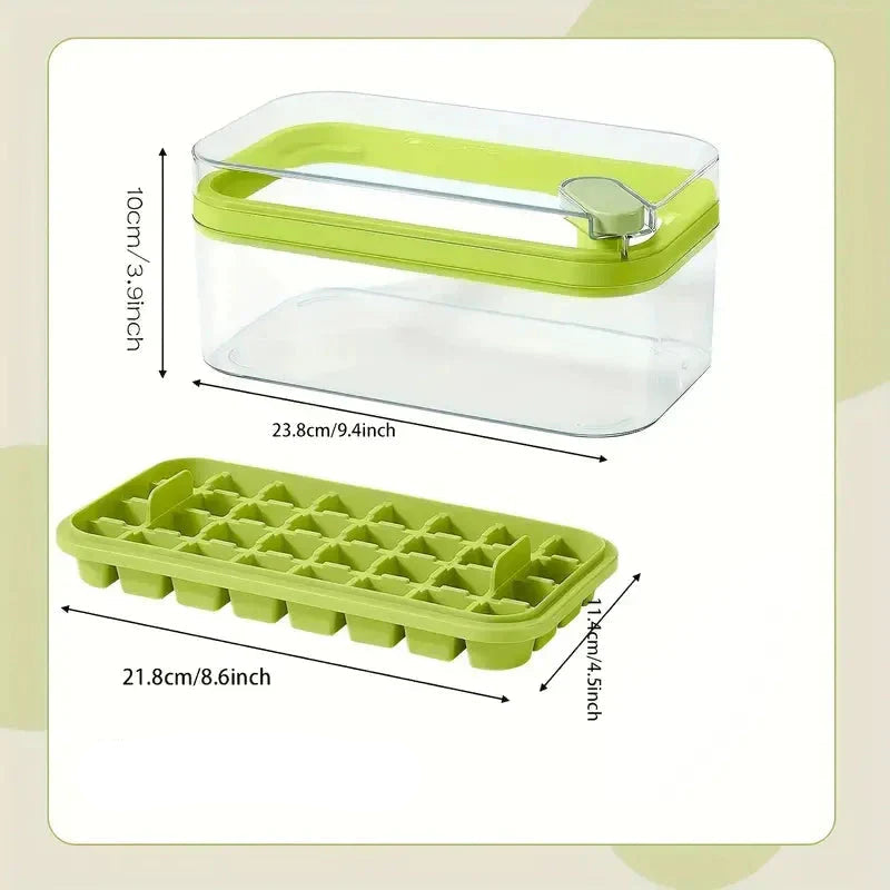 ChillMate - 101 ons set van 64 siliconen ijsblokjesbakjes met deksels en bakje