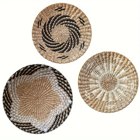 Glamora - Boho Wanddecoratie | Handgemaakte Rotan Mand, Multifunctioneel voor Woonkamer & Slaapkamer