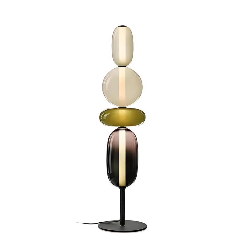 LustroLicht - Bonbonkleurige glazen staande lamp