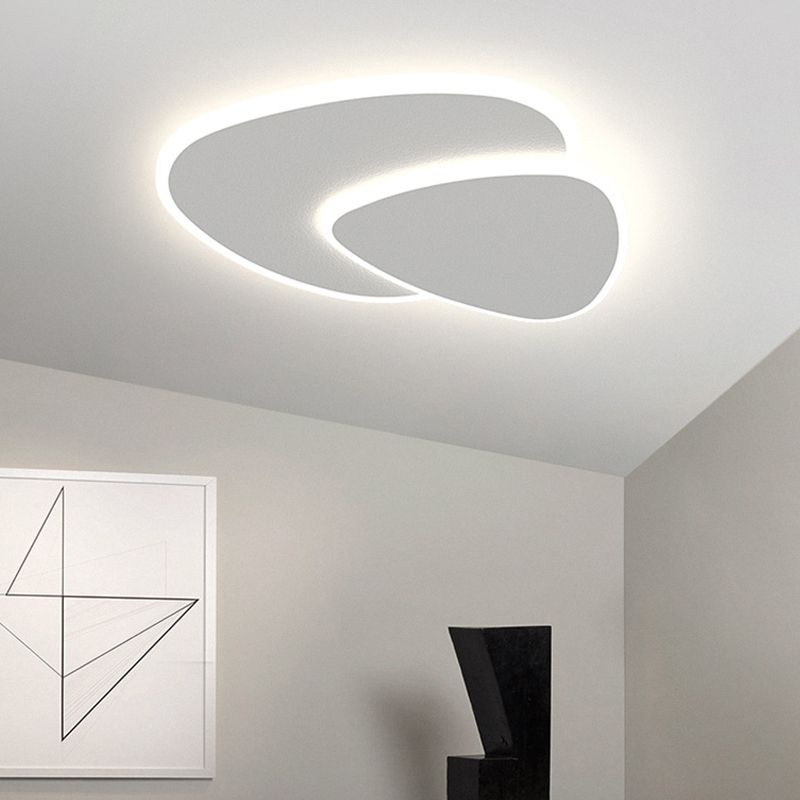 AmbianceCraft | Quinn Moderne LED Plafondlamp Metaal/Acryl Wit Slaapkamer/Woonkamer/Eetkamer