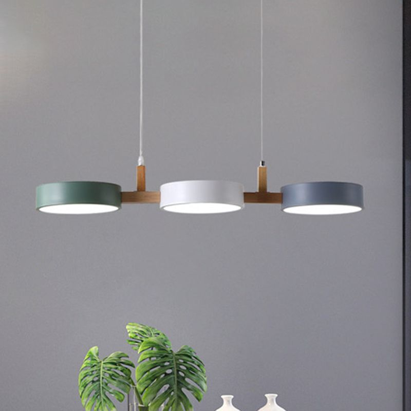 ZenLight | Moderne Design LED Hanglamp Metaal Hout Woonkamer Keuken