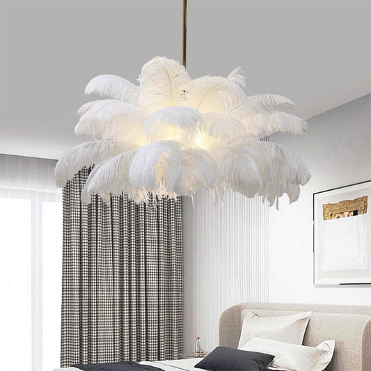 FeatherLite - Donzige veren pendellamp met natuurlijke uitstraling