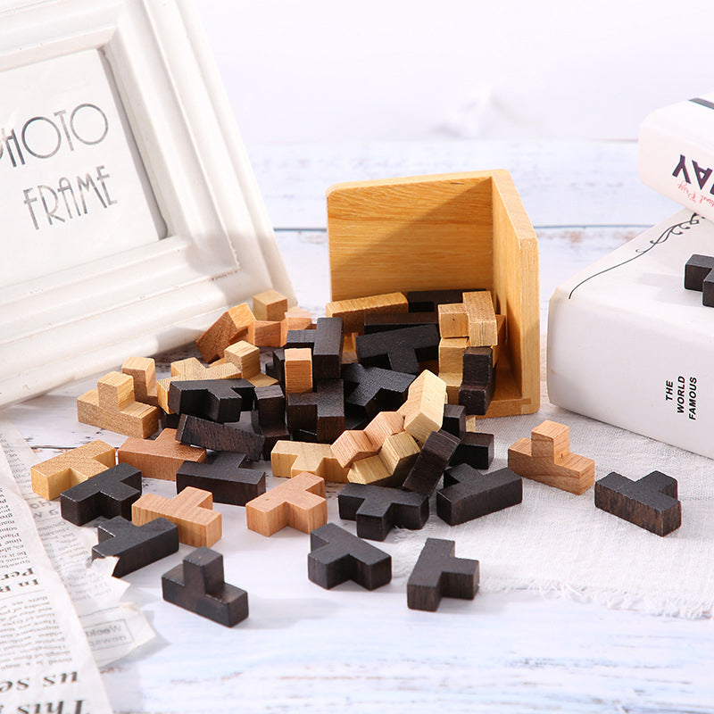 CleverCube - Brain Teaser Spellen met Houten Intelligentiespeelgoed