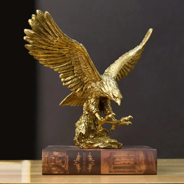 EagleCraft - Majestic gouden adelaar sculptuur voor elegantie