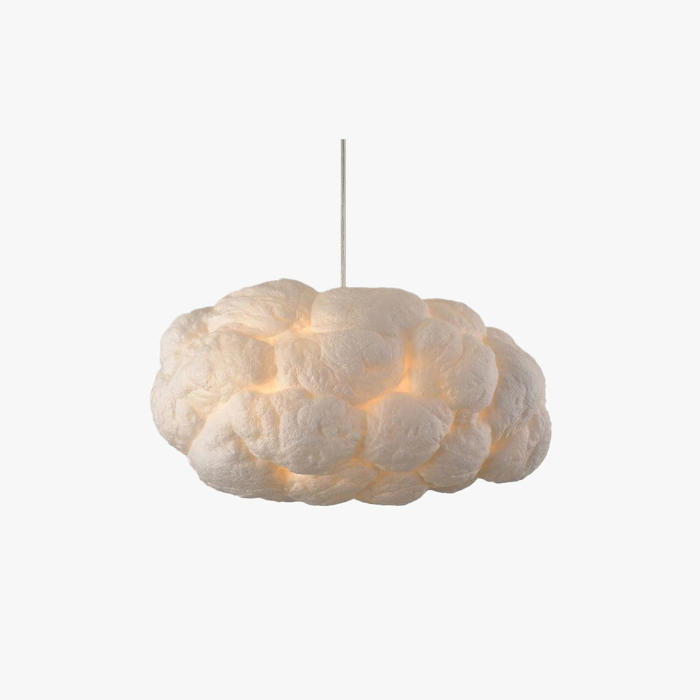 TranquilAura | Design Cloud LED Hanglamp PVC/Katoen Wit Slaap/Eet/Woonkamer