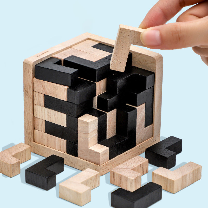 CleverCube - Brain Teaser Spellen met Houten Intelligentiespeelgoed