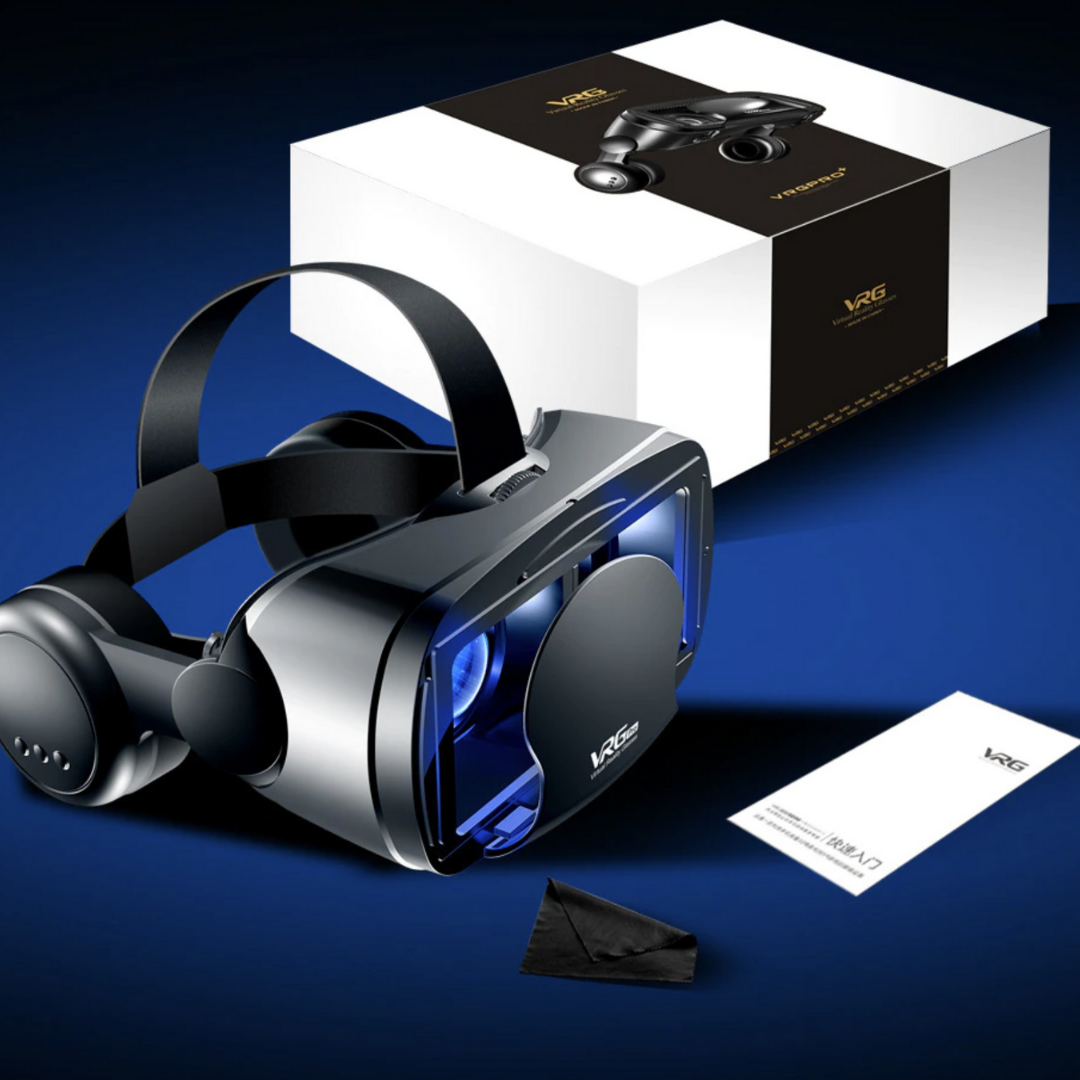 VisionSync | Smart VR Bril met Geïntegreerde Headset voor iPhone & Android