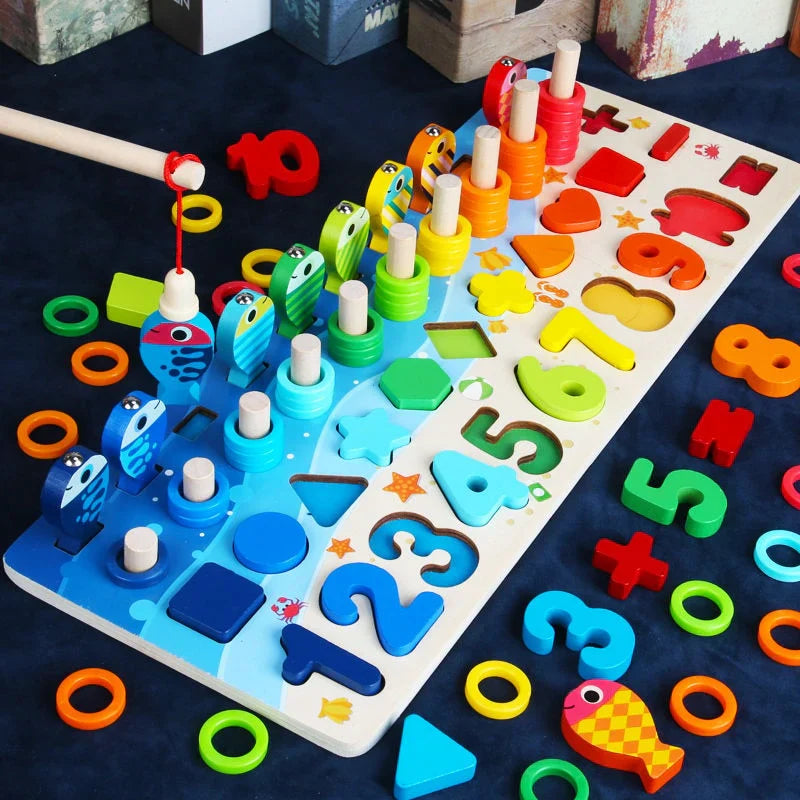 InspireLearn - Ontwikkel de vaardigheden - Montessori houten speelbord