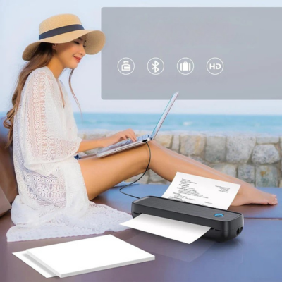 PrintGo - Draagbare draadloze inktloze thermische printer voor mobiel printen