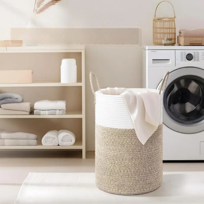 CottonFold - Opvouwbare katoenen opbergmand voor huisgebruik