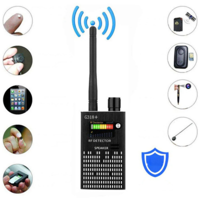 CovertDetect - GSM GPS Apparaat Vinder, Laserlens, Verborgen Camera, RF Detector en Spionage Signaal Bug Detector