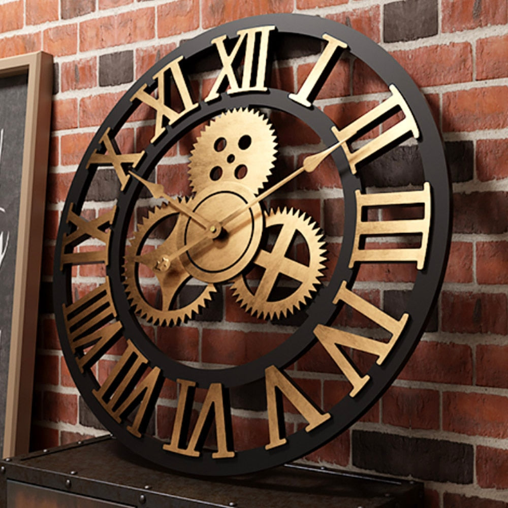 PrestigeClock - Gouden Elegantie Wandklok