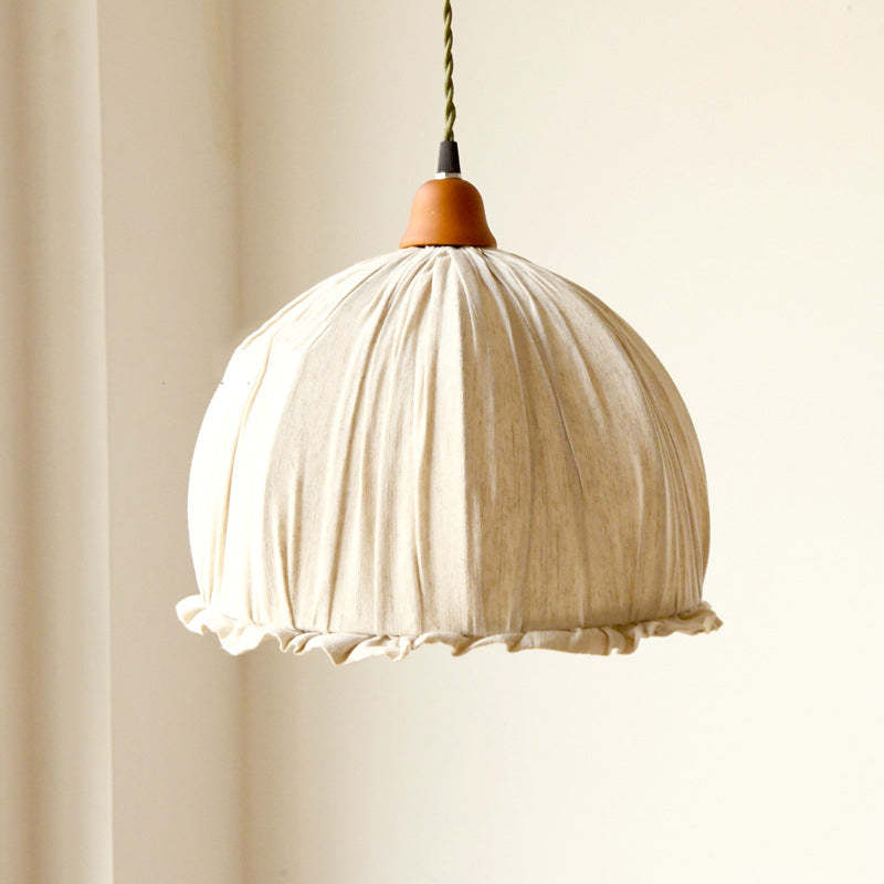 EcoLume | Nordic Design Bloem LED Hanglamp Kap Fabric Beige Woonkamer/Slaapkamer/Eetkamer