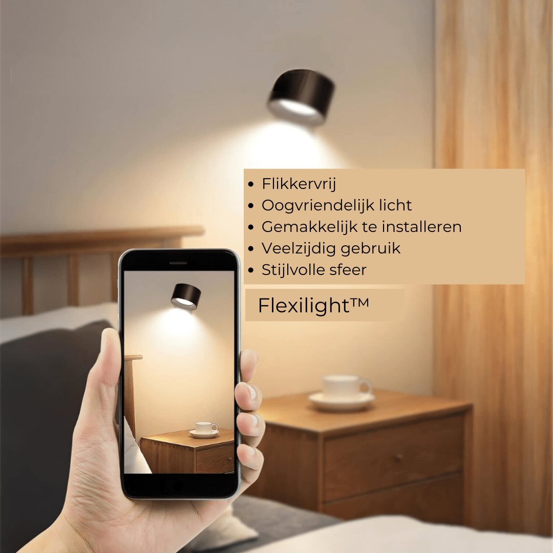 Glow360 | Draadloze oplaadbare 360° muurlamp