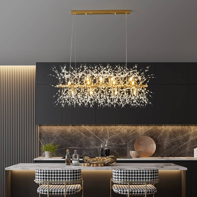 OpulentGlow | LED Hanglampen Wit Gouden Metaal Woonkamer Eetkamer