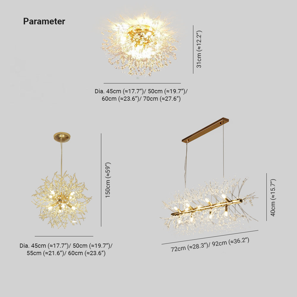 Craftique - Lili Design LED Hanglampen Wit Gouden Metaal Woonkamer Eetkamer