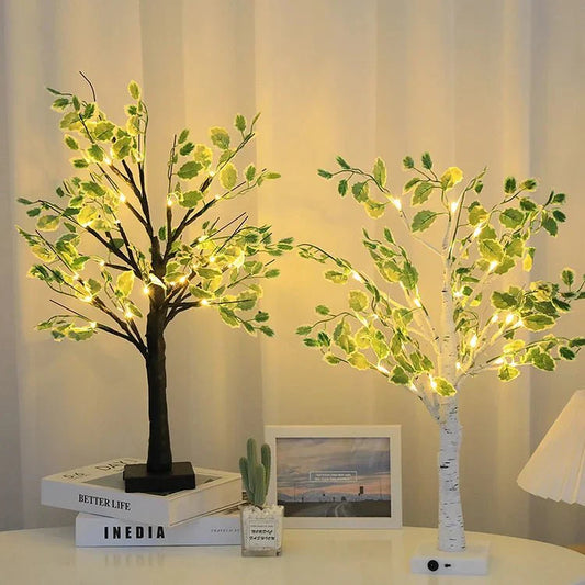 VerdeGlow - Sfeervolle LED kerstboomverlichting met groene bladeren