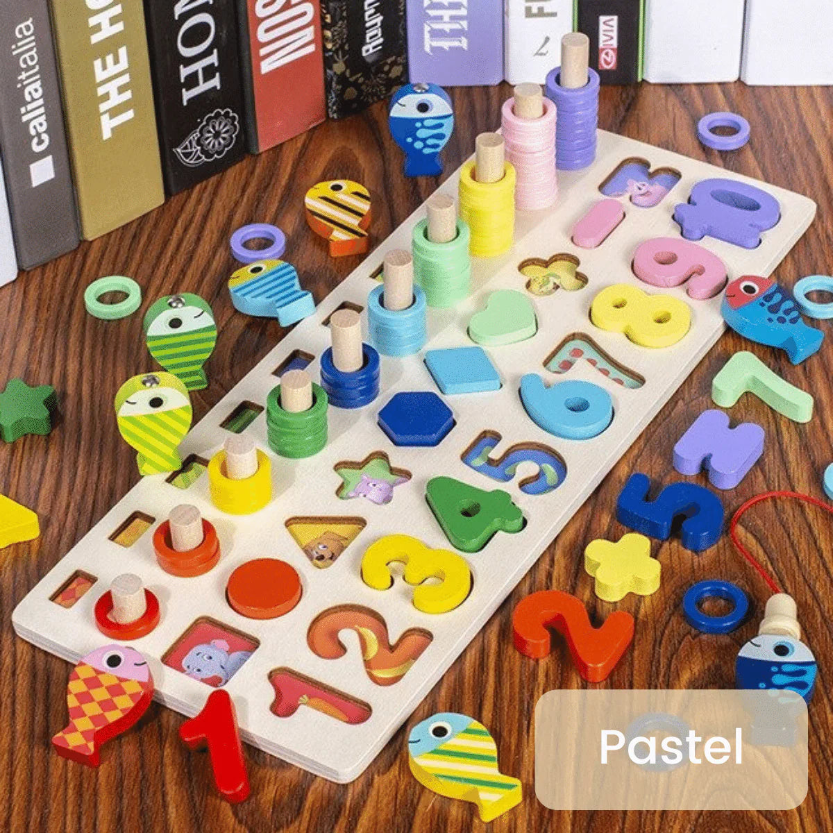 InspireLearn - Ontwikkel de vaardigheden - Montessori houten speelbord