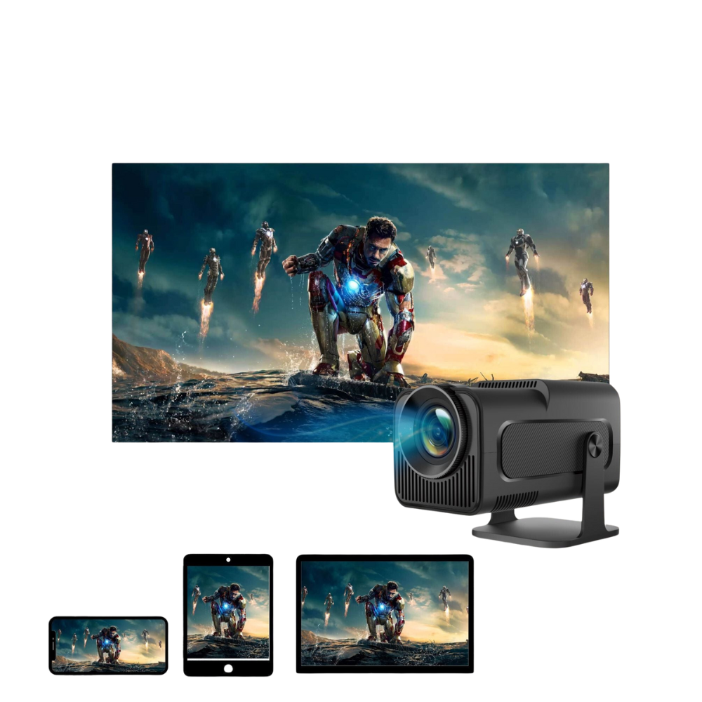 VisionBeam - 1080p Beamer met schermspiegeling en afstandsbediening