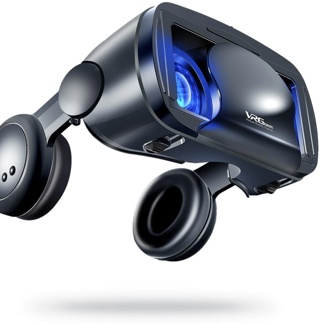 VisionSync | Smart VR Bril met Geïntegreerde Headset voor iPhone & Android