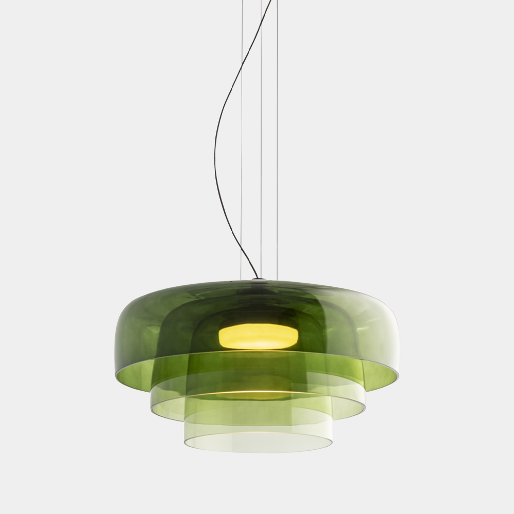 EvoGlow - Hanglamp van noors glas