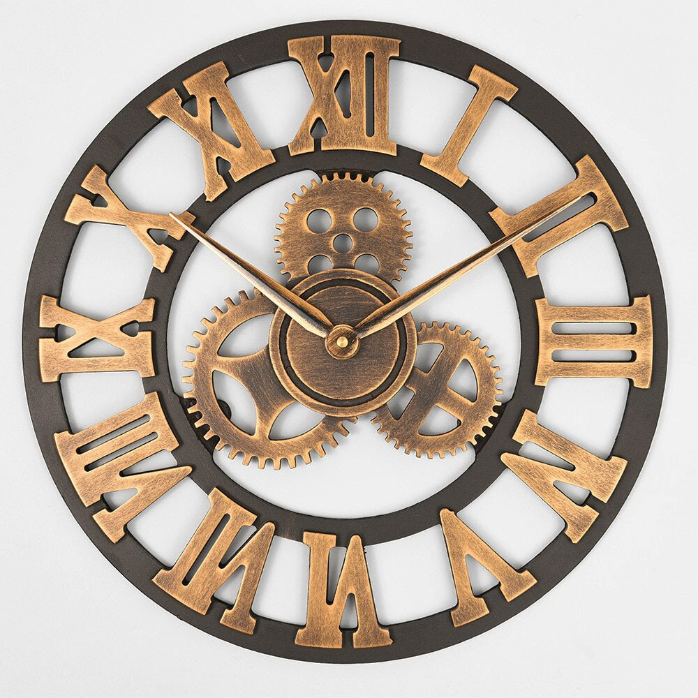 PrestigeClock - Gouden Elegantie Wandklok