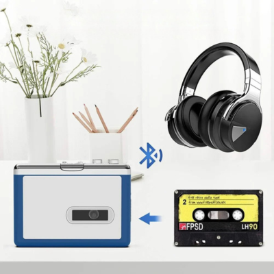 RetroWave - Bluetooth kleine cassette radio met bandrecorder en speler