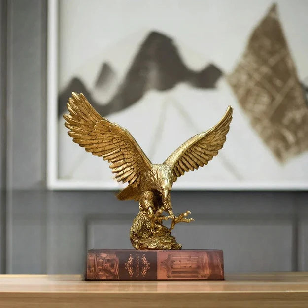 EagleCraft - Majestic gouden adelaar sculptuur voor elegantie