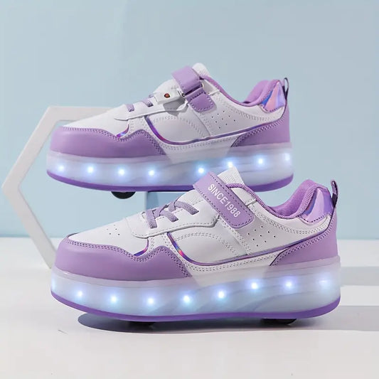 GlowRollers - Rolschaatsschoenen | Populaire sneakers met wieltjes en lichtjes
