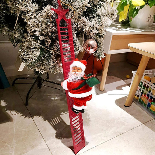 JollySteps - De Kerstman klimt omhoog op de toonladder.