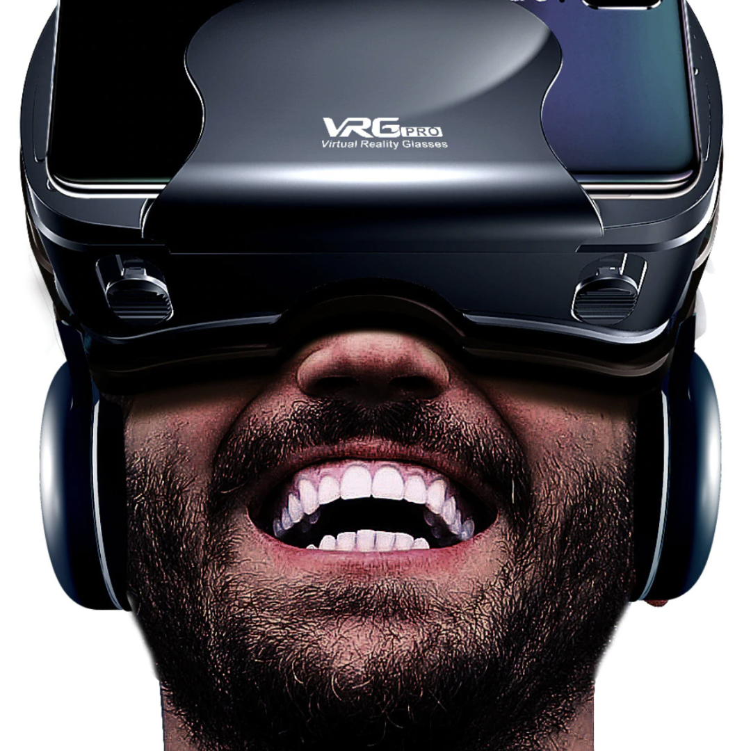 VisionSync | Smart VR Bril met Geïntegreerde Headset voor iPhone & Android